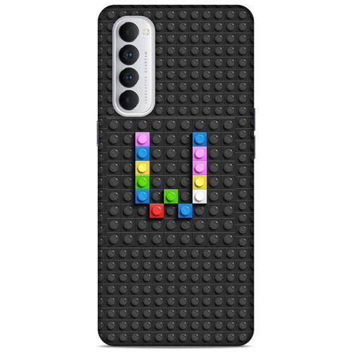 Lopard Oppo Reno 4 Pro Uyumlu Kılıf BloX (39) Liquid Crystal Kılıf W Harfi