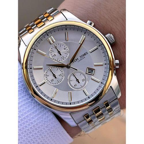 Tom Jones Bileklik Hediyeli Çelik Kordon 3 Atm Suya Dayanıklı 2 Yıl Garantili Erkek Kol Saati 10080.4
