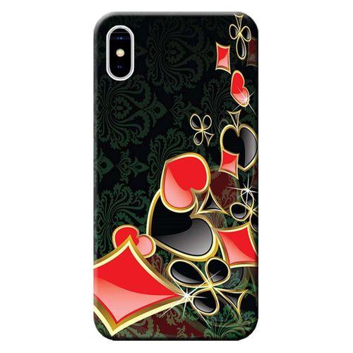iPhone XS Max Kılıf İskambil Baskılı Esnek TPU Silikon