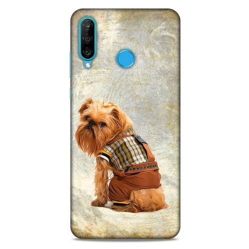 Huawei P30 Lite Kılıf Köpek Kıyafetleri (25) Antişok Kapak Brussels Griffon Sweatshirt