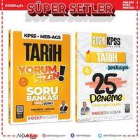 İndeks Akademi 2026 KPSS TYT AYT Tarih Yorum Sizin Soru Bankası ve Deneme Seti 2 Kitap