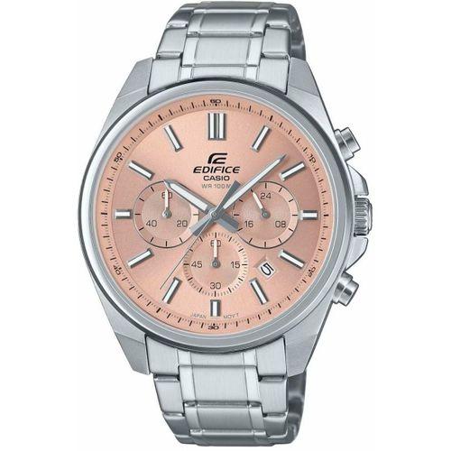 Casio EFV-650D-4AVUDF Edifice Quartz Çelik Gri Pembe Kadran 10 ATM 44 mm Erkek Kol Saati