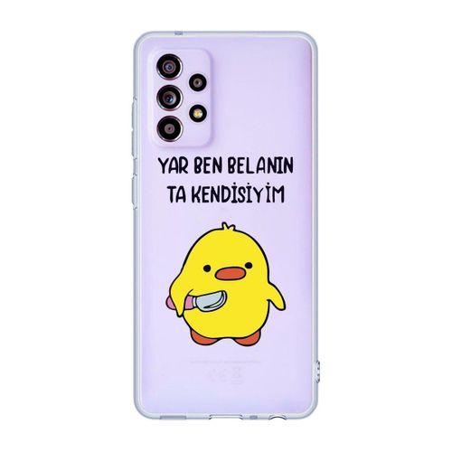 Samsung Galaxy A32 4g Uyumlu Yar Ben Belanın Ta Kendisiyim Desenli Şeffaf Telefon Kılıfı