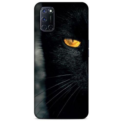 Lopard Oppo A72 Uyumlu Kılıf Kediler (42) Rugged Armor Kılıf Siyah Kedi