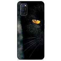 Lopard Oppo A72 Uyumlu Kılıf Kediler (42) Rugged Armor Kılıf Siyah Kedi