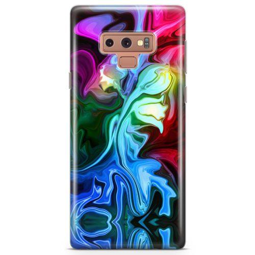 Samsung Galaxy Note 9 Kılıf Psikedelik Suluboya Arka Kapak Koruma Desenli Full Koruyucu