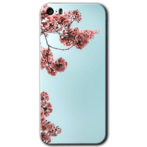 iPhone 5s Kılıf HD Desen Baskılı Arka Kapak - Japon Çiçeği