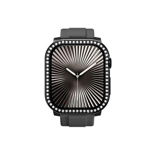 Apple Watch 10 46mm Amazingthing Gleam Fit FullGuard Taşlı Sert PC Kasa ve Ekran Koruyucu