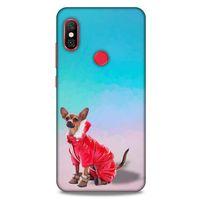 Xiaomi Redmi Note 6 Pro Kılıf Köpek Kıyafetleri (17) Tasarım Kılıf Russian Chihuahua Mont