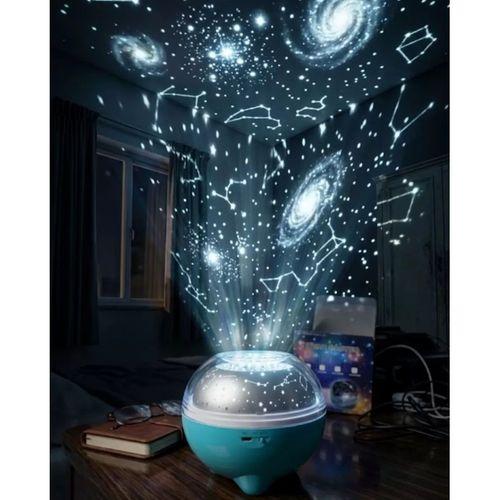 Bluetooth Hoparlörlü Yıldız Projeksiyon Gece Lambası Uzaktan Kumandalı Ve Döner Işık Efektli