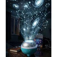 Bluetooth Hoparlörlü Yıldız Projeksiyon Gece Lambası Uzaktan Kumandalı Ve Döner Işık Efektli