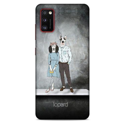 Samsung Galaxy A41 Kılıf FunnyMaX (46) Core Armor Kılıf Antrasit Köpek