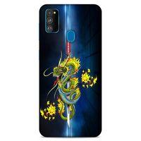 Lopard Samsung Galaxy M30s Uyumlu Kılıf Tattoo's (2) Kabı Ejderha Dövmesi