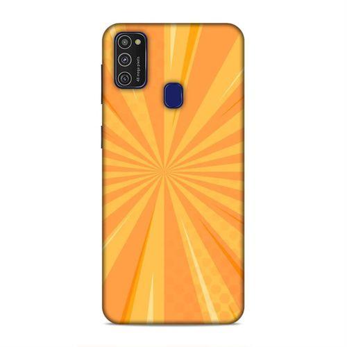 Samsung Galaxy M21 Kılıf Sari Sonsuzluk Arka Kapak Silikon Koruma Full Koruyucu
