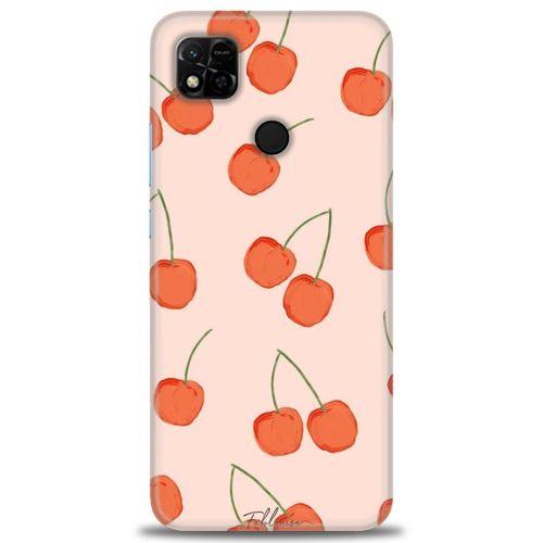 Xiaomi Redmi 10A Kılıf HD Baskılı Kılıf - Büyük Kirazlar + Tam Ekran Koruyucu