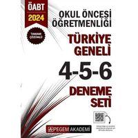 2024 ÖABT Okul Öncesi Öğretmenliği Türkiye Geneli 4-5-6 Deneme Pegem Yayınları
