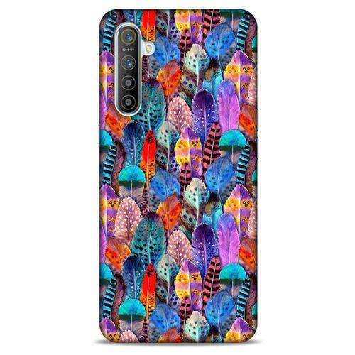 Oppo Realme XT Kılıf Desenli Özel Seri Tüyler (39) Liquid Crystal Kılıf