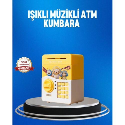 Çocuklar İçin Sarı Elektronik Şifreli Para Biriktirme Kumbarası