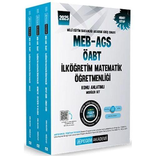 2025 MEB AGS ÖABT İlköğretim Matematik Öğretmenliği Konu Anlatımlı Modüler Set Pegem Yayınları