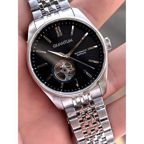 Quantum Otomatik Mekanizma Sapphire Cizilmez Cam Çelik Kordon 10 Atm Erkek Kol Saat EMG.1207.350