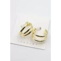 Üç Halkalı Küpe - Altın