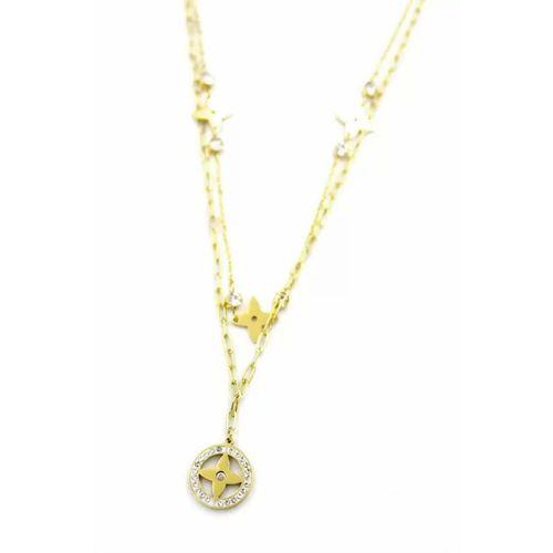 Vc Yonca Kolye - Altın