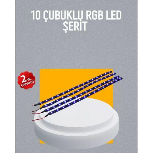 Led Yağmur Işığı Seti 10 Adet Meteor Çubuk Aydınlatma