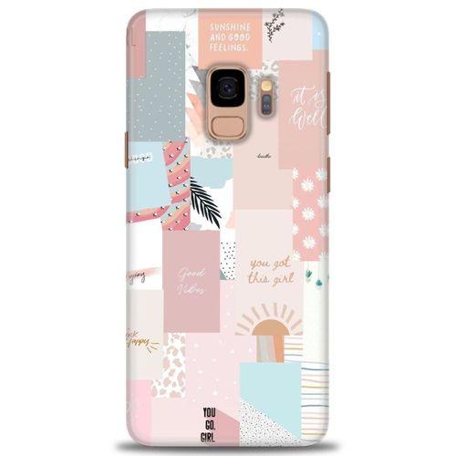 Samsung Galaxy S9 Kılıf HD Baskılı Kılıf - Girl + Tam Ekran Koruyucu