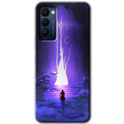 Tecno Camon 18T Kılıf HD Desen Baskılı Arka Kapak - Wanderer Silhouette + Kırılmaz Cam