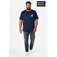 Erkek Büyük Beden M Baskılı 3xl-6xl Bisiklet Yaka Tshırt SPR26BTS510-13