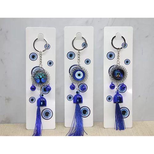 Metal Nazar Boncuğu Anahtarlık Alk3496