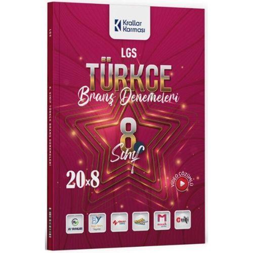 8. Sınıf LGS Türkçe 20 x 8 Branş Denemeleri Krallar Karması