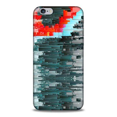 Lopard Apple Iphone 6S Uyumlu Kılıf PiXel (19) Kılıfları Gri Yeşil