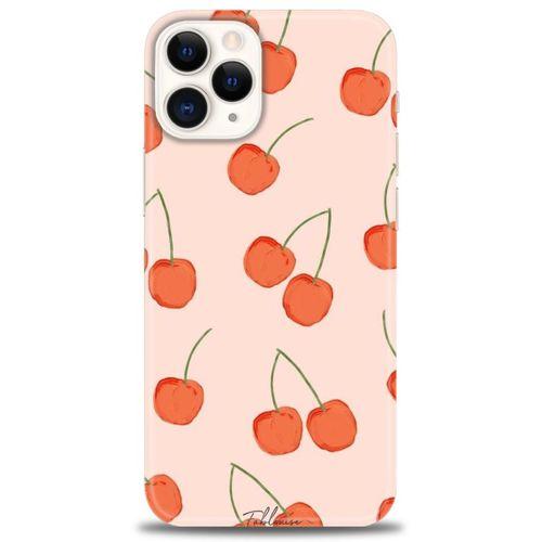 iPhone 12 Pro Max Kılıf HD Baskılı Kılıf - Büyük Kirazlar + Tam Ekran Koruyucu