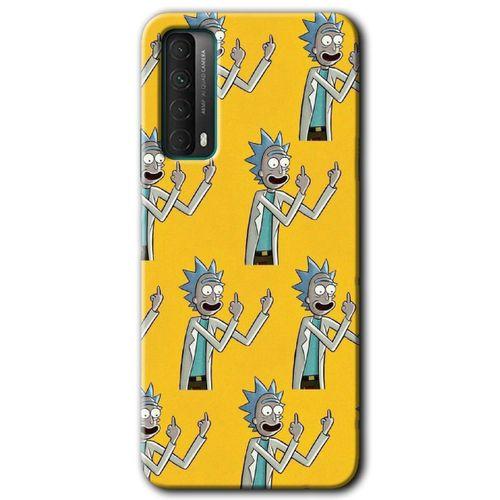 Huawei P Smart 2021 Kılıf Baskılı Kapak - Rick Felsefesi +Tam Kaplayan Mat Seramik