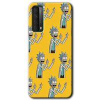 Huawei P Smart 2021 Kılıf Baskılı Kapak - Rick Felsefesi +Tam Kaplayan Mat Seramik