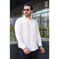Erkek Uzun Kollu Müslin Kumaş Gömlek