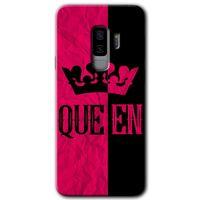 Potkal Hediye Fabrikası Samsung Galaxy S9 Plus HD Baskılı Kılıf + 9D Tam Ekran Koruyucu - Queen