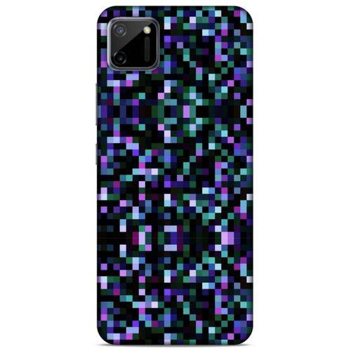 Lopard Oppo Realme C11 Uyumlu Kılıf PiXel (24) Darbe Emici Kılıf Rainbow