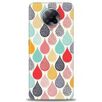 Xiaomi Poco F2 Pro Kılıf HD Baskılı Kılıf - Renk Damlaları + Tam Ekran Koruyucu