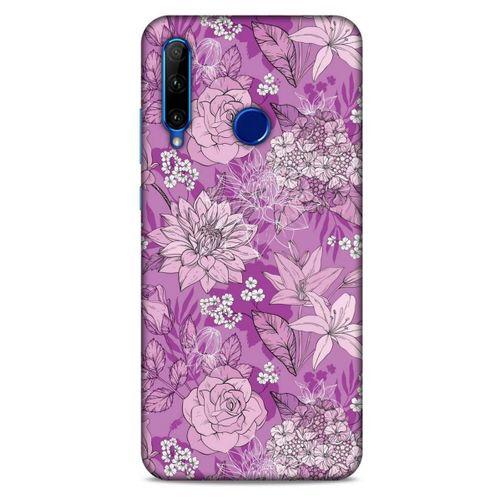 Huawei Honor 20 Lite Uyumlu Kılıf Pembe Delisi (8) Baskılı Kılıf Çiçek