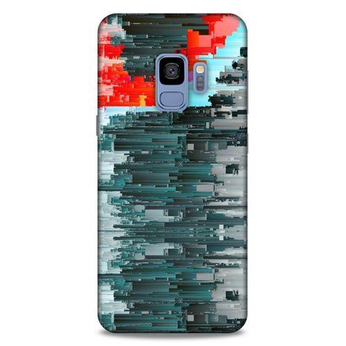Lopard Samsung Galaxy S9 Uyumlu Kılıf PiXel (19) Kılıfları Gri Yeşil