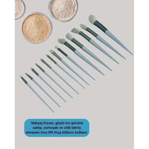 Profesyonel Kullanıma Uygun 13 Parça Makyaj Fırçası Takımı Fiber Kıllı