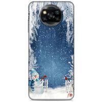 Xiaomi Redmi Poco X3 Kılıf Snowix (6) Silikon Kılıf Açık Mavi