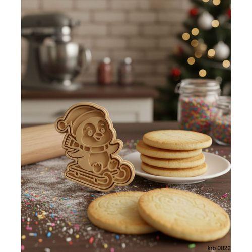 Kar Kizaginda Penguen Noel Sekillendirici Kalip Kurabiye Hamur Kesici Seti