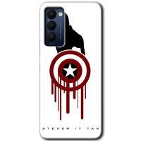 Tecno Camon 18 Kılıf HD Desen Baskılı Arka Kapak - Captain Amerika