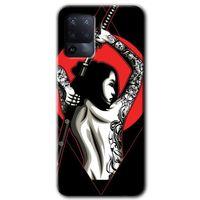Oppo Reno 5 Lite HD Baskılı Kılıf + 9D Tam Ekran Koruyucu - Samurai Girl