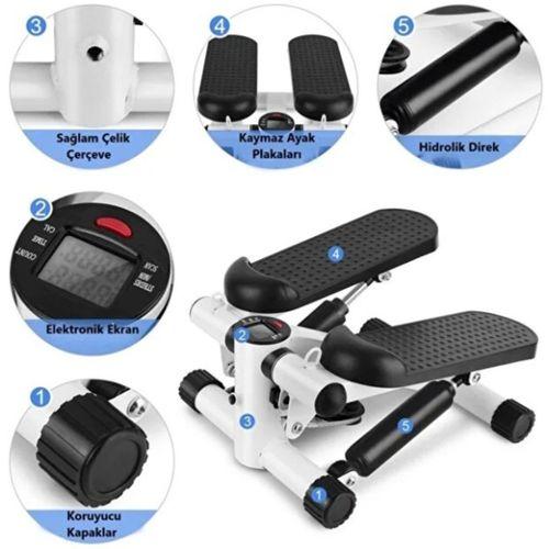 Direnç Lastikli Mini Stepper Egzersiz Aleti