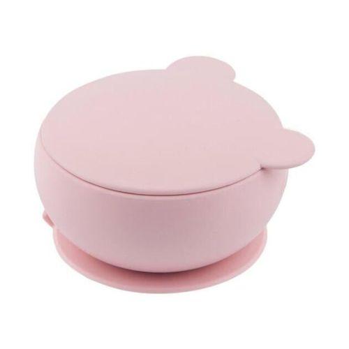 OiOi OiOi Silikon Kapaklı Kase Pinky Pink