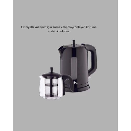 Çaycı Cam Demlikli 1800w Güçlü Ve Sıcak Tutmalı Elektrikli Çay Makinesi